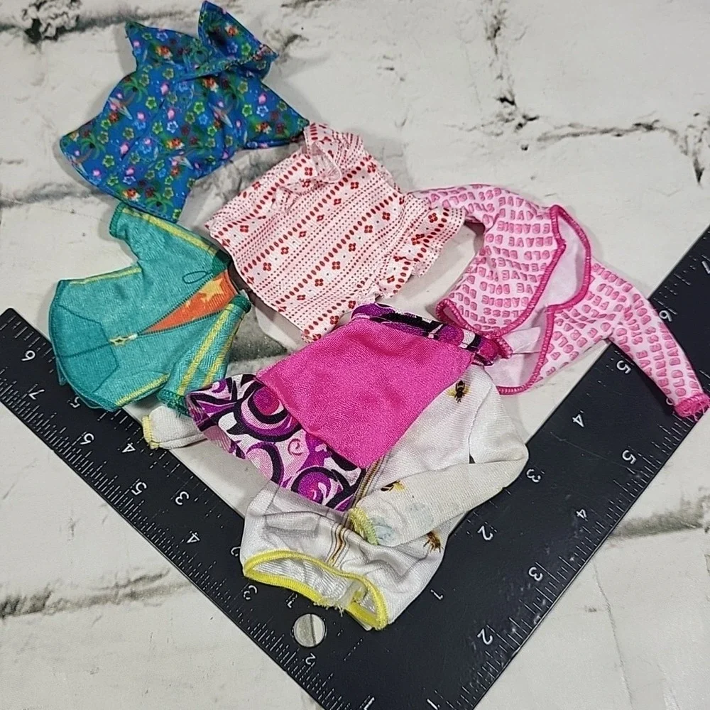 Barbie Fashionista Doll Clothes‎ Tops Lot Hawaiian Shirt Bee Jacket Basics